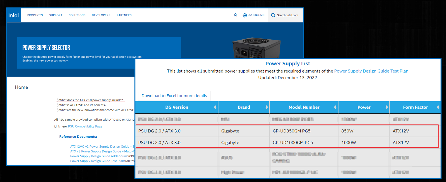 GIGABYTE GP-UD1000GM PG5 Rev2.0 Power Supply